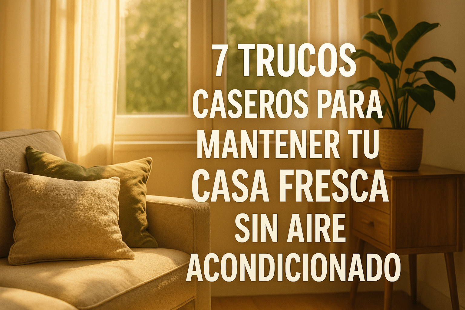 Trucos Caseros para Mantener Tu Casa Fresca sin Aire Acondicionado