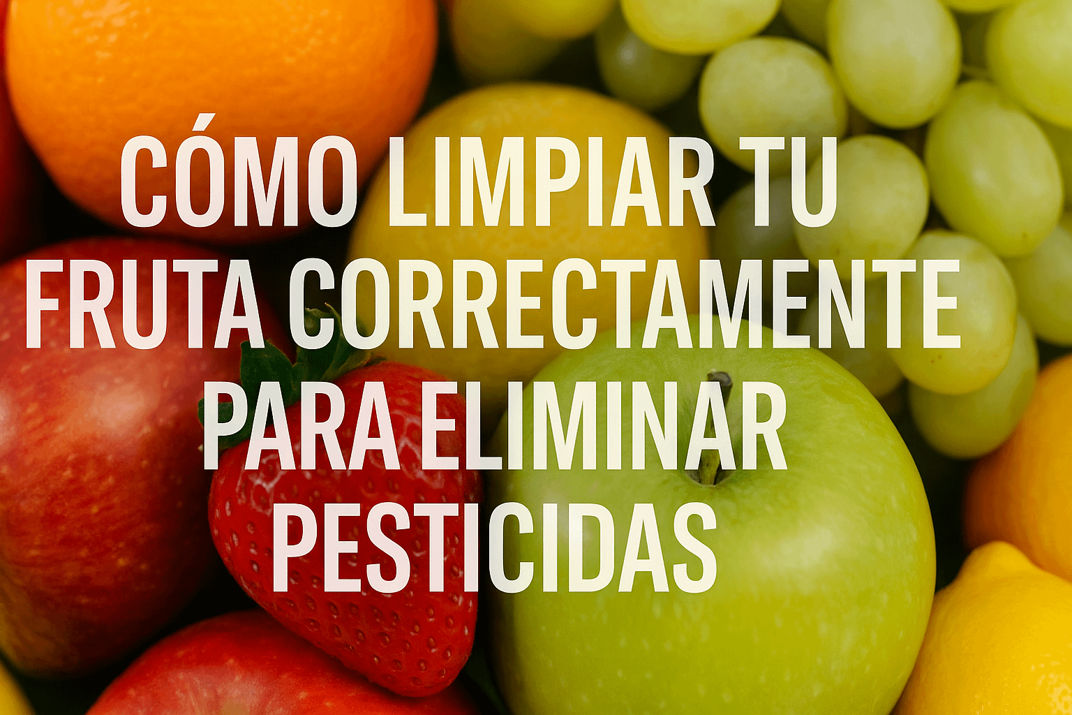 Cómo Limpiar Tu Fruta Correctamente para Eliminar Pesticidas