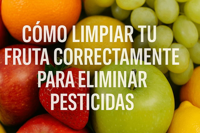 Cómo Limpiar Tu Fruta Correctamente para Eliminar Pesticidas