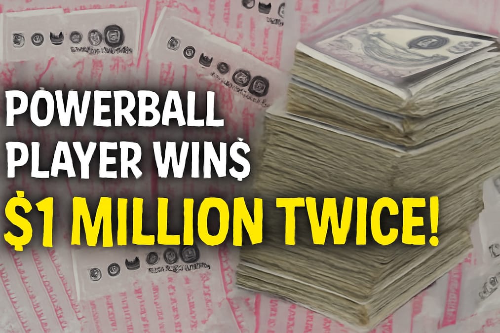 Powerball Player Wins $1 Million Twice in Same Drawing